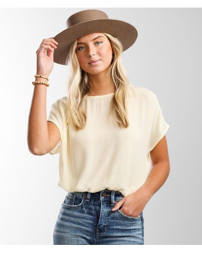 Z Supply Ollie Crinkle Top - Yellow