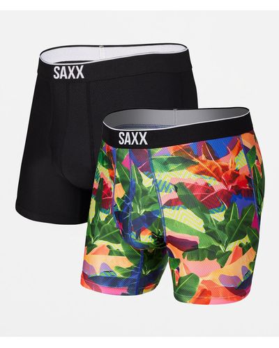 Saxx Underwear Co. Volt 2 Pack Stretch Boxer Briefs - Multicolor