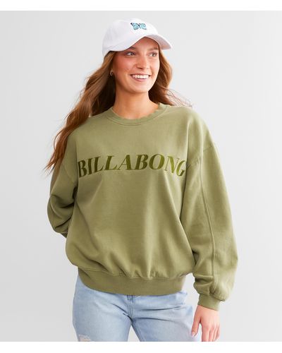 Billabong Baseline Kendall Oversized Pullover - Green