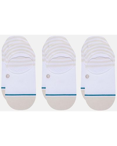 Stance 3 Pack Sensible Super Invisible Socks - White
