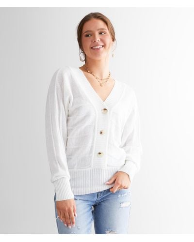 Daytrip Back Lace-up Sweater - White