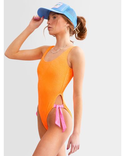 Hurley Solid Scrunch Swimsuit - Orange