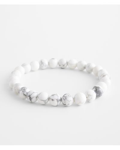 BKE Marble Stretch Bracelet - White