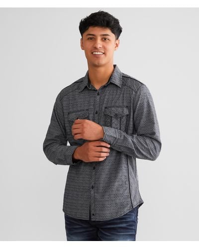 Buckle Black Standard Shirt - Gray