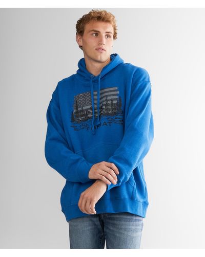 Ariat Land Of The Free Hooded Sweatshirt - Blue