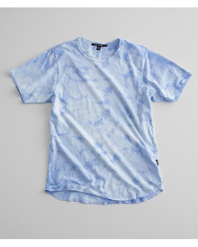 Rustic Dime Washed Tie Dye T-shirt - Blue