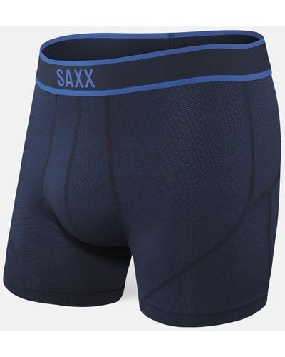 Saxx Underwear Co. Kinetic Stretch Boxer Briefs - Blue