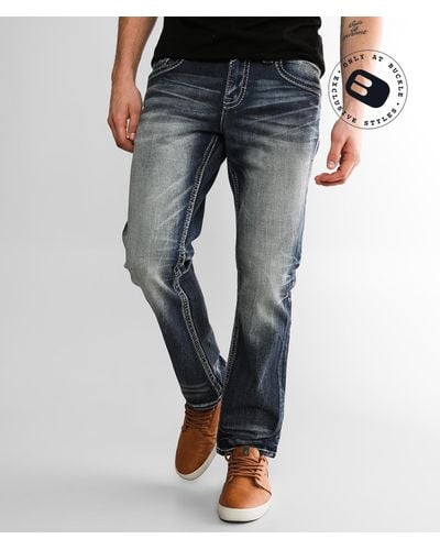 Rock Revival Ander Straight Stretch Jean - Blue