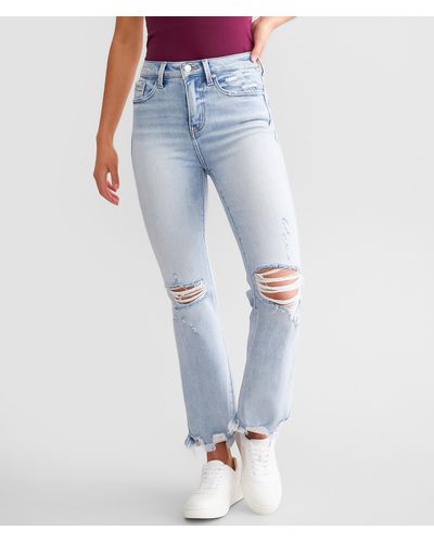 Buckle Black Fit No. 35 Cropped Flare Stretch Jean - Blue