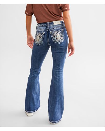 Miss Me Mid-rise Flare Stretch Jean - Blue