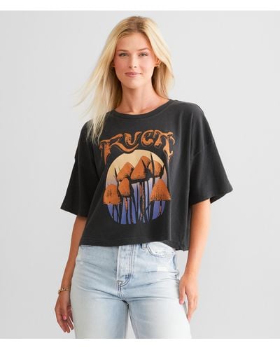 RVCA Unearthed Cropped T-shirt - Black