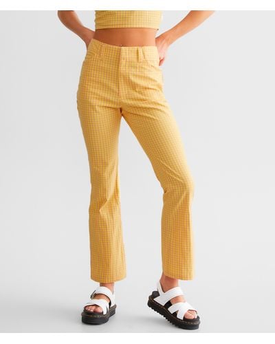 RVCA Kennedy Gingham Pant - Yellow