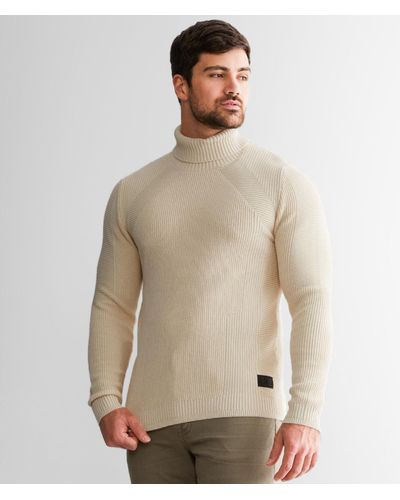 Jack & Jones Cord Turtleneck Sweater - Natural