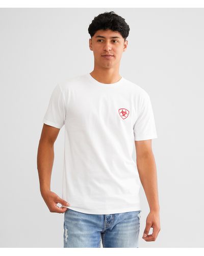 Ariat Camo Shield Salute T-shirt - White