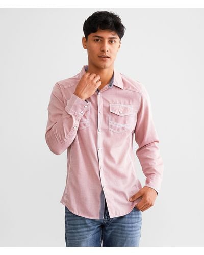 BKE Solid Standard Shirt - Pink