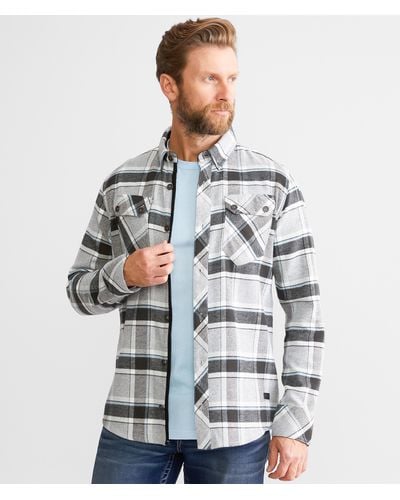 Outpost Makers Brushed Flannel Shirt - Gray