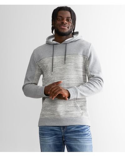 BKE Damien Color Block Hooded Sweatshirt - Gray