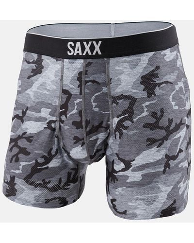 Saxx Underwear Co. Volt Stretch Boxer Briefs - Gray