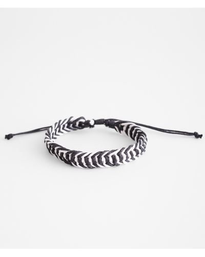 BKE Black & White Slider Bracelet - Metallic