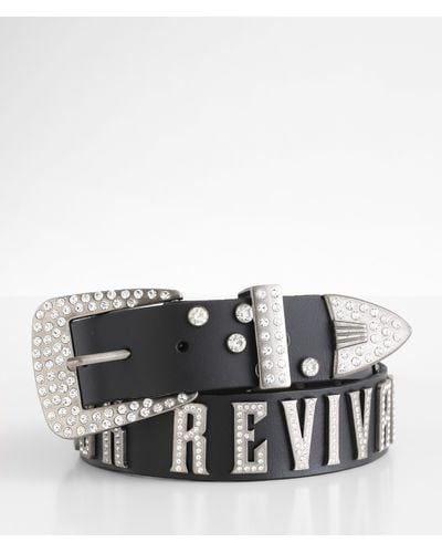 Rock Revival Glitz Leather Belt - Black