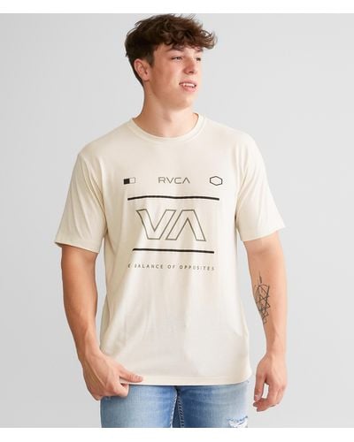 RVCA Brand Frame Sport T-shirt - Natural