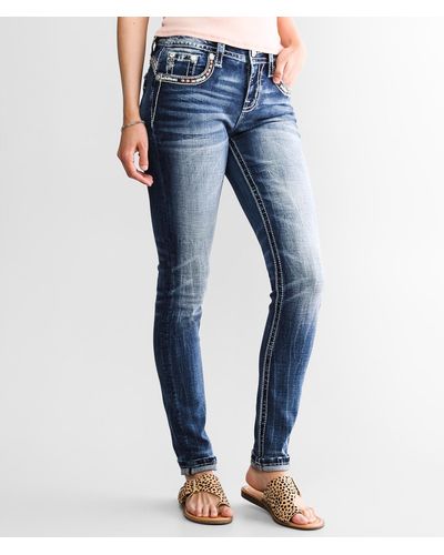 Miss Me Mid-rise Skinny Stretch Jean - Blue