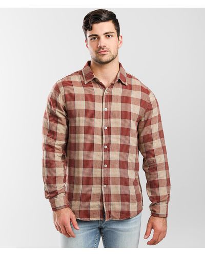 Brixton Bowery Flannel Shirt - Red