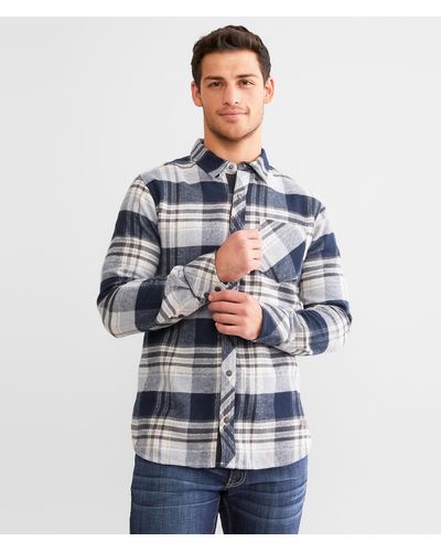 Outpost Makers Plaid Flannel Shirt - Blue