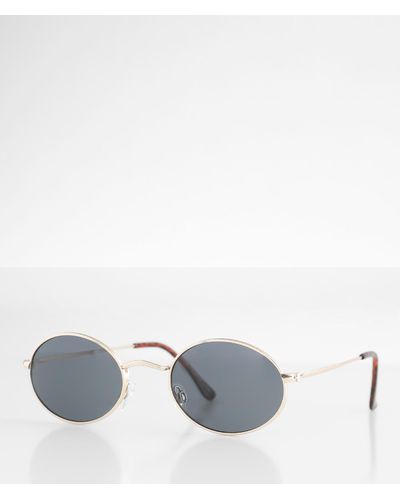 BKE Ivy Oval Sunglasses - White