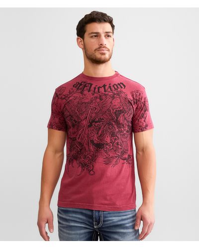 Affliction Angels T-shirt - Red