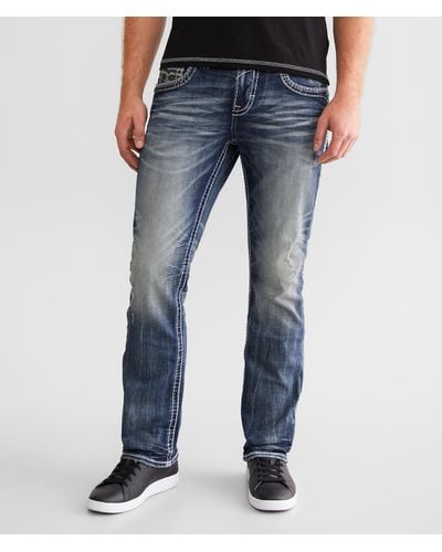 Rock Revival Toby Straight Stretch Jean - Blue