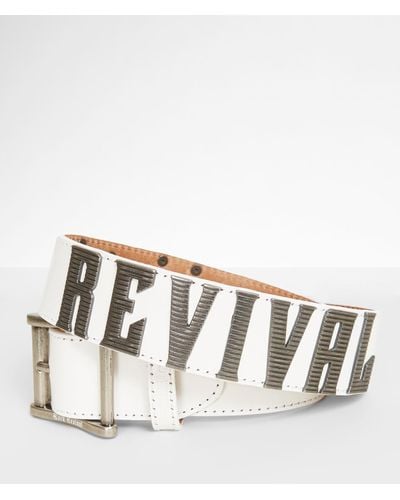 Rock Revival Rock Georgia Leather Belt - White