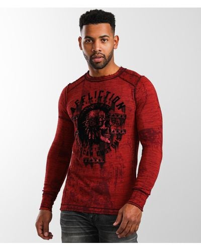 Affliction American Customs Bear Chief Thermal - Red