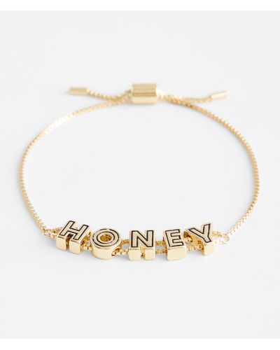 BKE Honey Slider Bracelet - White