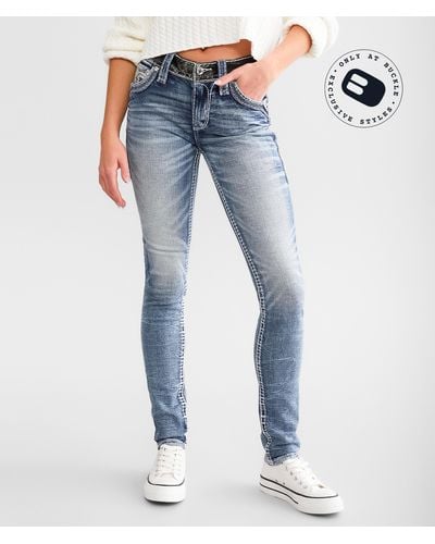 Rock Revival Pearlie Mid-rise Skinny Stretch Jean - Blue