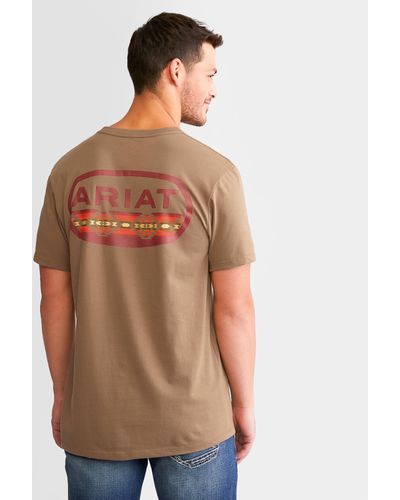 Ariat Campfire Lockup T-shirt - Brown
