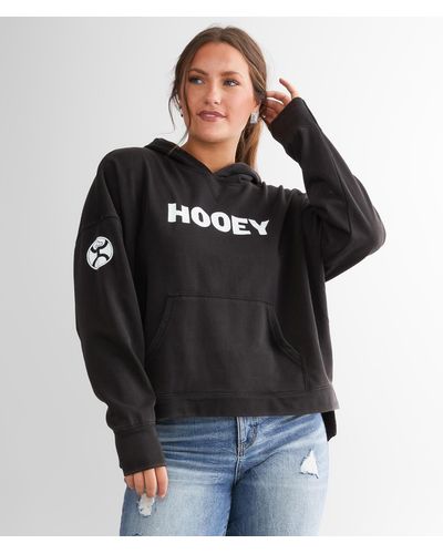 Hooey Roomy Hooded Sweatshirt - Black