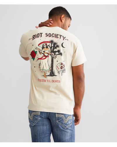 Riot Society Fiesta Til Death T-shirt - Natural