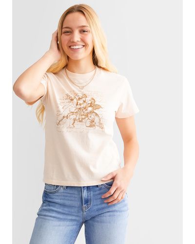 Desert Dreamer Angel Trumpet T-shirt - White