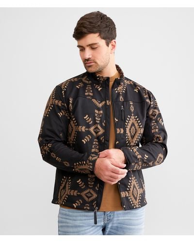 Hooey Softshell Aztec Jacket - Brown