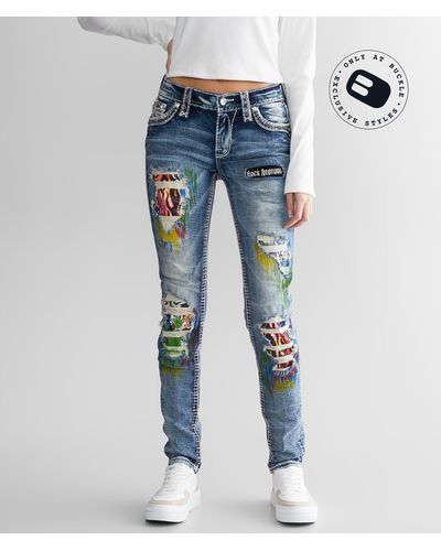Rock Revival Harlow Mid-rise Skinny Stretch Jean - Blue
