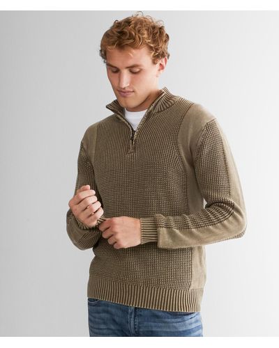 BKE Stonewash Pullover Sweater - Brown