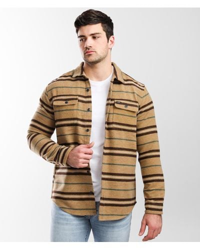 RVCA Striped Blanket Shirt - Brown