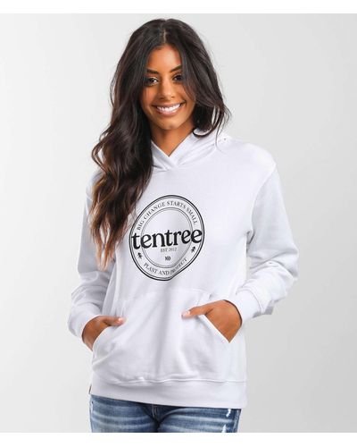 Tentree Crest Hooded Sweatshirt - White