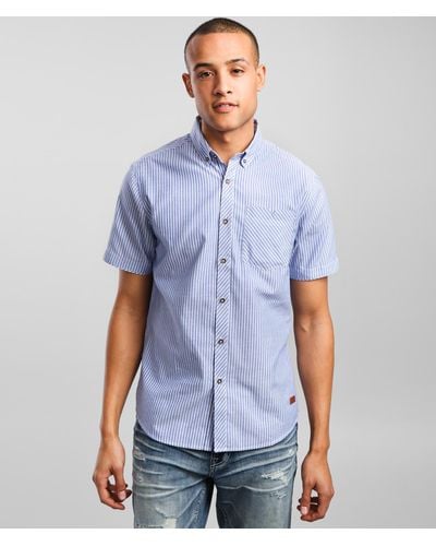Outpost Makers Striped Jacquard Shirt - Blue