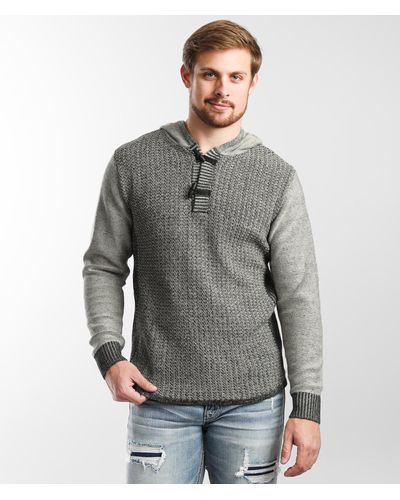 BKE Charleston Toggle Hooded Sweater - Gray