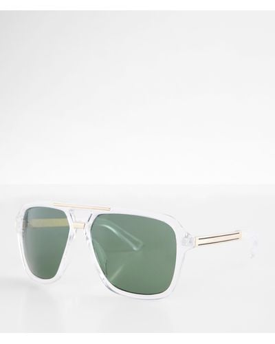 BKE Clear Sunglasses - Green