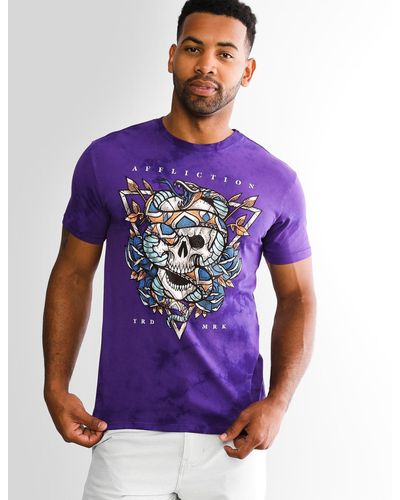 Affliction Highway Rumble T-shirt - Purple