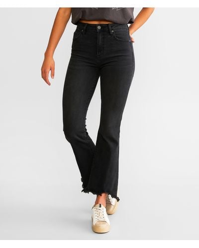 Hidden Jeans Happi Cropped Flare Stretch Jean - White
