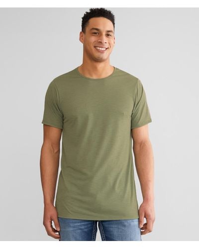 Rustic Dime Slub Knit T-shirt - Green